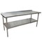 Bk Resources Work Table Stainless Steel Undershelf, Plastic feet 1.5" Riser 72"x24" SVTR-7224 - alternate 1